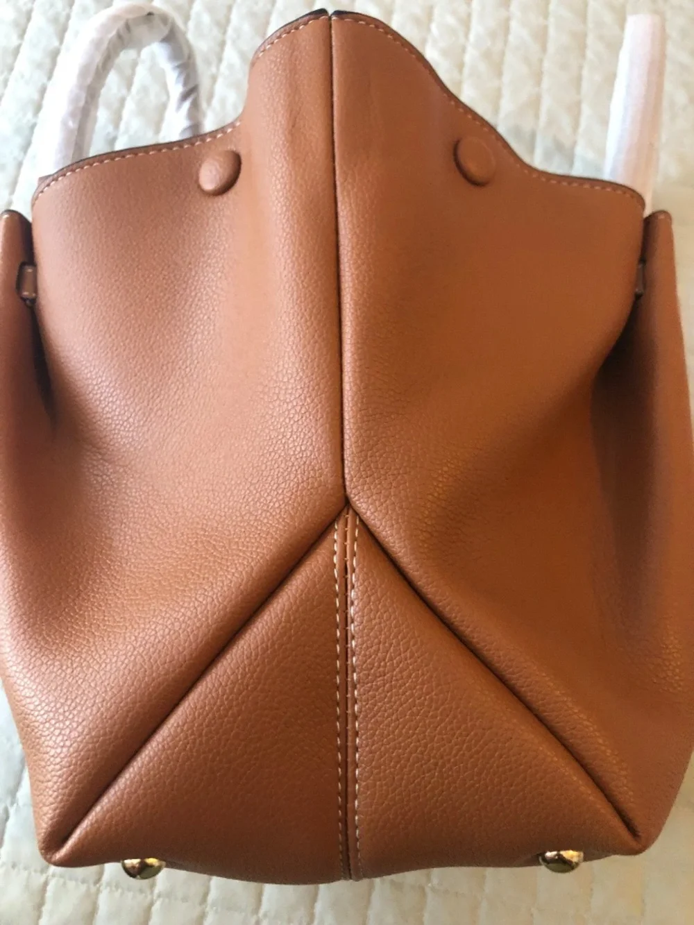 NWOT Cognac Tote Bag — Never Carried